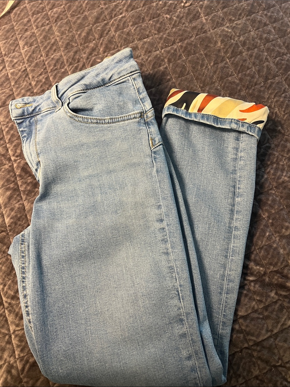 Liu Jo Women’s Jeans with Patterned Cuff - size 31